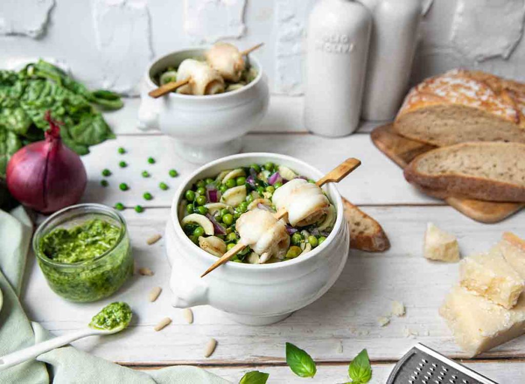 Green Minestrone à la sole