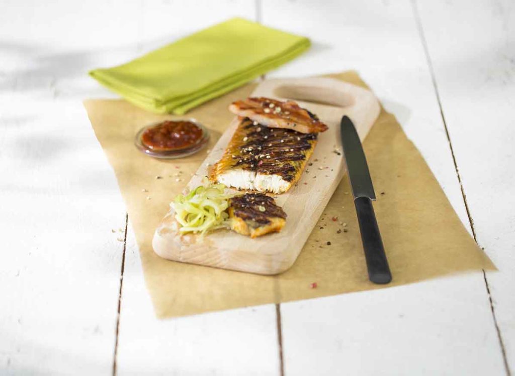 Filet d’esturgeon sauce barbecue