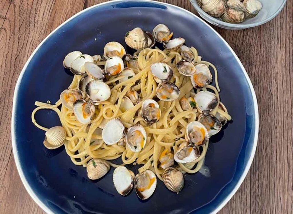 Coques et linguine