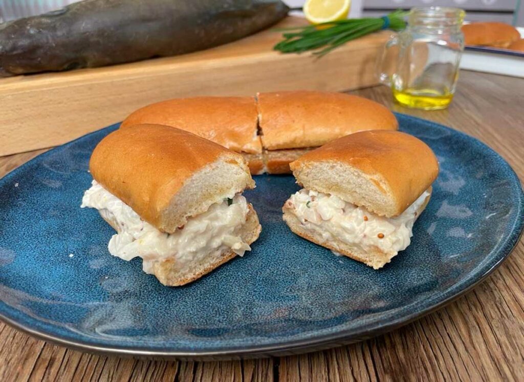 Lieu jaune en fish roll brioché