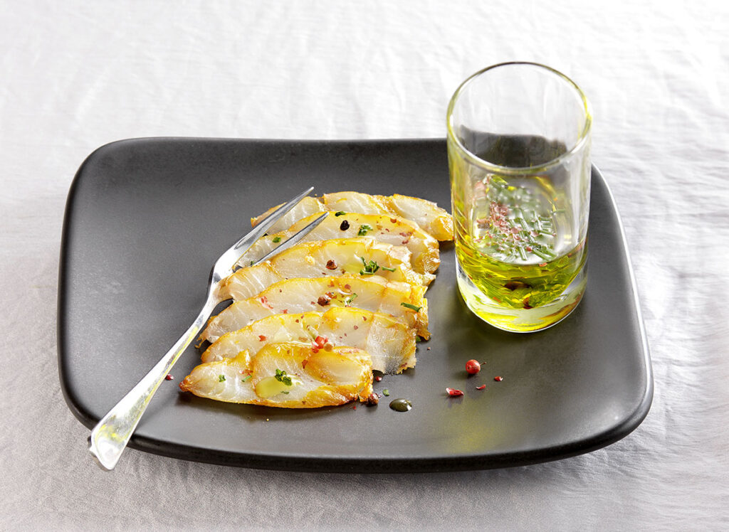 Carpaccio de haddock