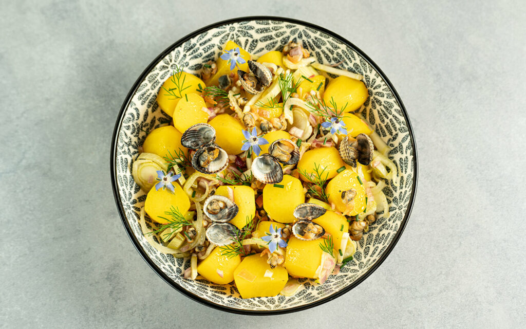 Salade de coques aux pommes de terre