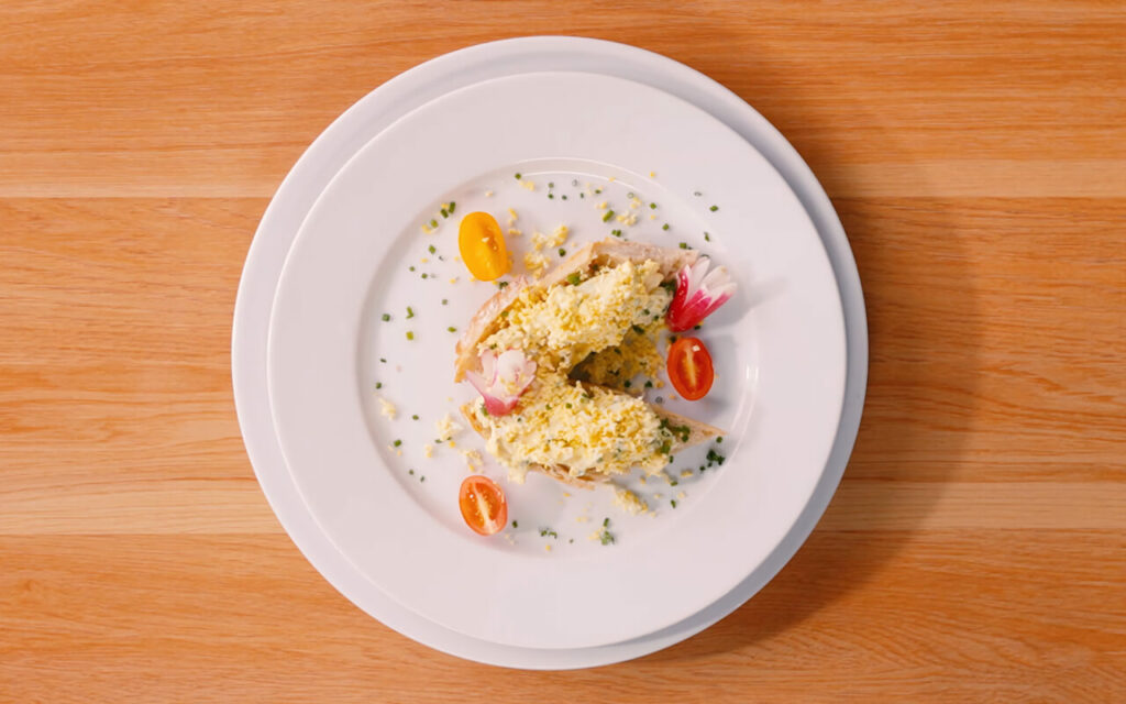 Tartine palourde mimosa