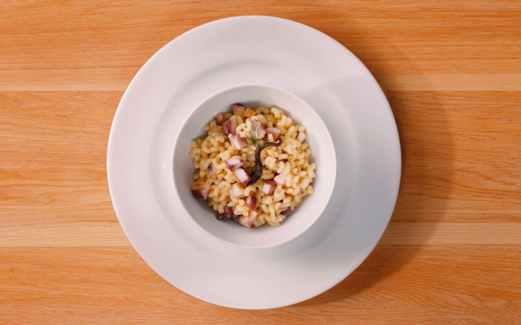 Carbonara de poulpe